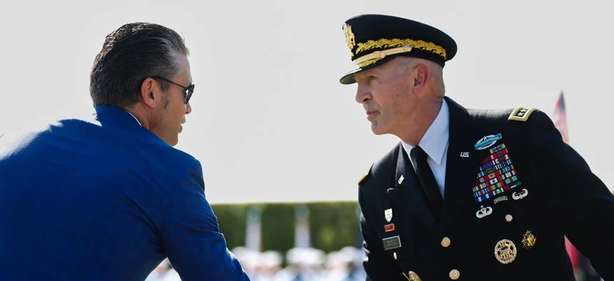 Army's top general ousted by Hegseth.