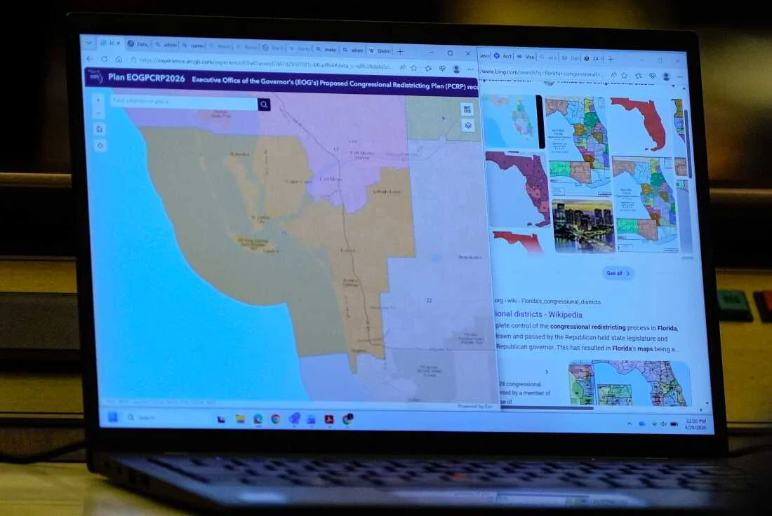 Florida lawmakers pass pro-Republican voting map.