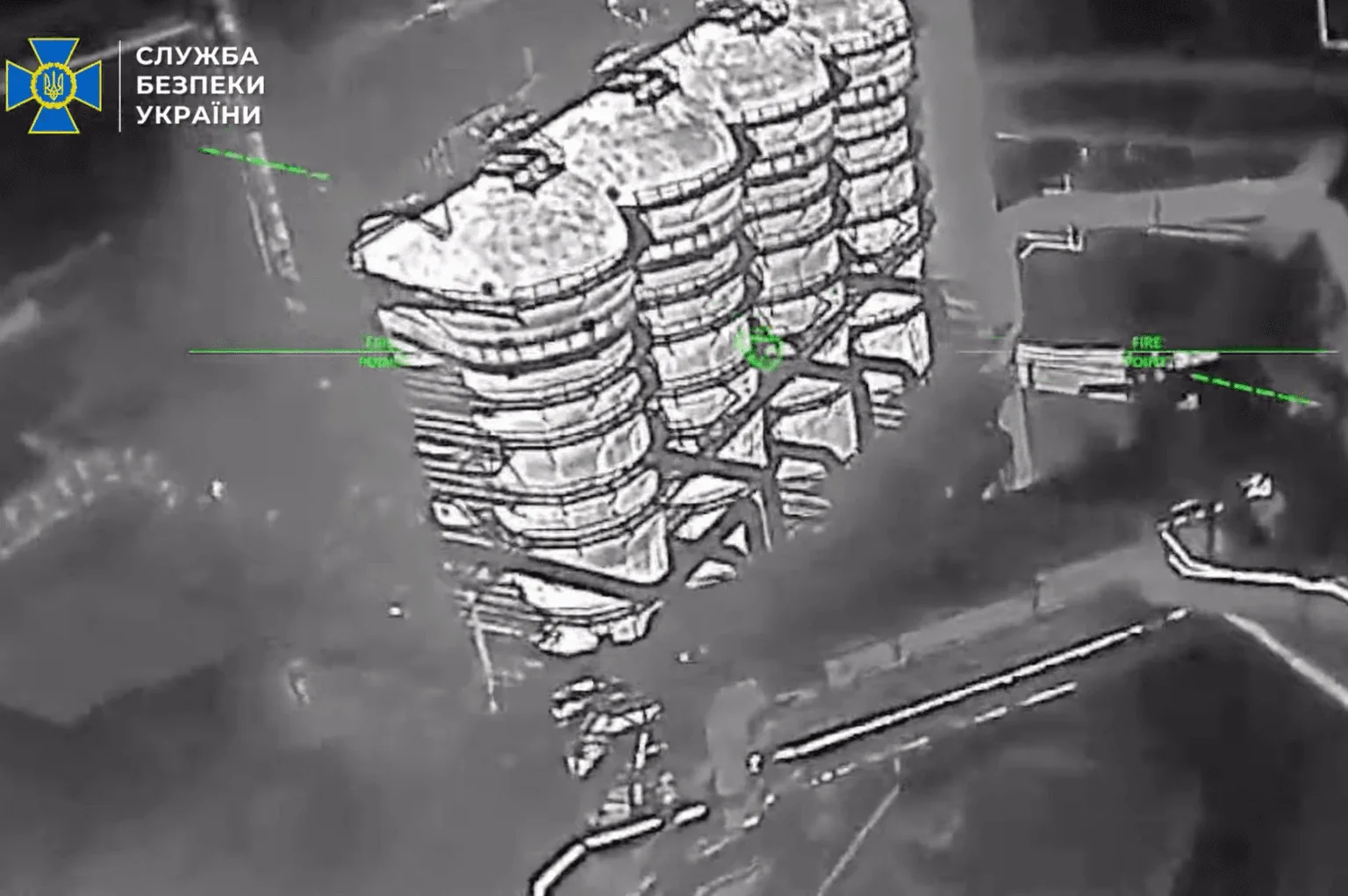 Ukraine strikes Russian plant in Luhansk, halting production.