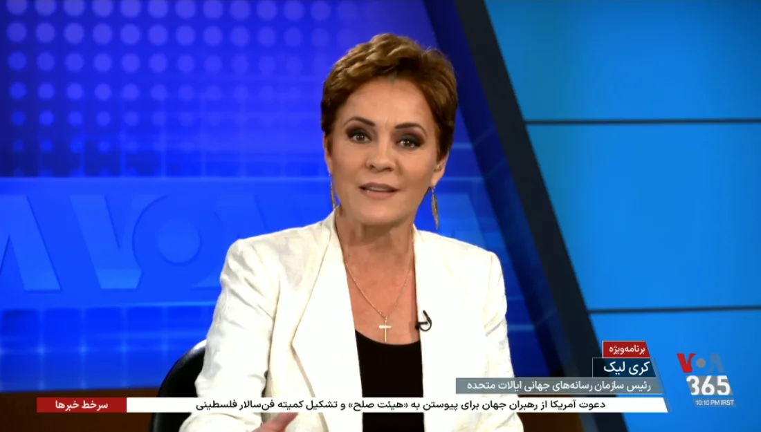 Voice of America employees sue over alleged Kari Lake propaganda promotion.