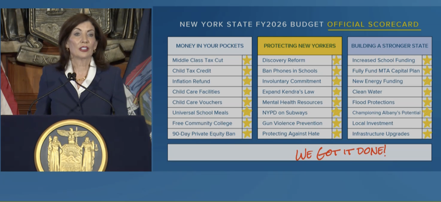 Hochul unveils $254B NY budget.